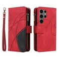 thumbnail image 5 of for Samsung Galaxy S25 Ultra 5G Wallet Phone Case with 9 Card Holder Zipper Pocket, Magnetic Closure Premium Folio PU Leather Flip Case with Wrist Strap for Samsung Galaxy S25 Ultra 5G,Red, 5 of 16