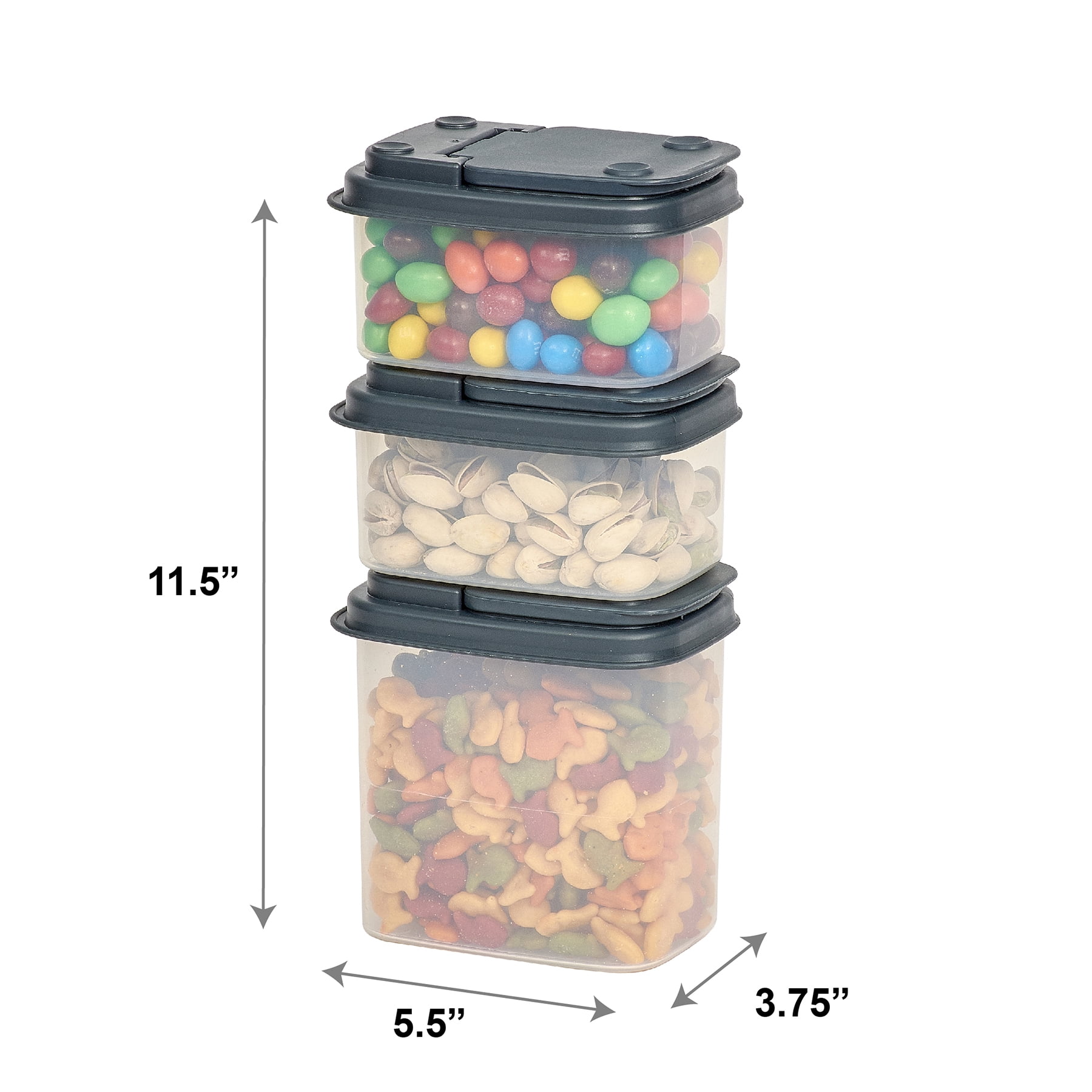 Stackable Snack Tower Food Containers Small Plastic Storage