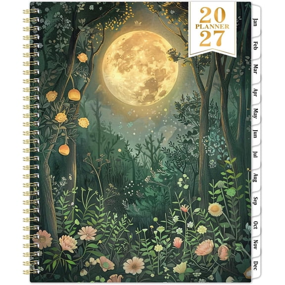 2027 Planner - 2027 Planner Weekly and Monthly, JAN 2027 - DEC 2027 | Planner 2027, 9" x 11"2027, Calendar Planner, Weekly and Monthly Planner 2027 with Tabs, Spiral Binding, Pocket