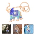 thumbnail image 5 of WEUVEB Rhinestone Elephant Keychain Charm, Cute Bag Accessory, Purse Decoration, Perfect Gift for Women and Girls, 5 of 8