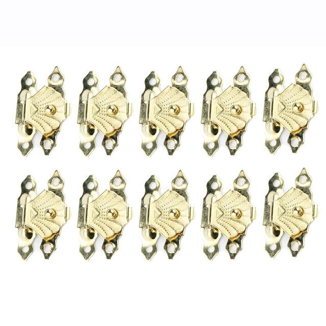 10 Pcs Antique Bronze Iron Jewelry Box Padlock Hasps Latch Clasp Lock Wooden Box