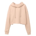 thumbnail image 3 of Sweatshirt Autumn And Winter Pullover Hoodie Midriff Long Sleeved Top Knitted Sweater Jackets Half Snap Pullover Women Womens Large Sweatshirt Hoodie Sweatshirt Hoodies Long Lined Jacket Graphic, 3 of 3