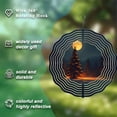 thumbnail image 5 of Enchanting Metal Hanging Wind Spinners & Chimes - Circular Pattern Design for Serene Yard & Garden Decor Moonlit Forest Vibe, 5 of 6