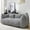 Grey, variant on Bean Bag Chair Stuffed Bean Bag Couch with Filler, Chenille Fabric Large Bean Bag Lazy Chair with Handle & Armrests, Foam Stuffed Lounger Chairs for Kids, Adults, Couples, Beige