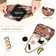 thumbnail image 4 of Ryvnso Roses Flower Gold Leaf Womens Chain Shoulder Bag Tote Handbags Clutch Hobo Purse with Zipper for Travel, 4 of 7