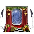 thumbnail image 1 of EREHome Polyester Fabric 5x7ft Christmas Photography Backdrops Red Curtain Family Decoration Backdrop Gift Boxes Background for Children Picture, 1 of 2