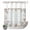 Blue, Pink, Green, variant on No Hook Shower Curtain, Pink Spring Floral Shower Curtains for Bathroom with See Through Top Window, Elegant Botanical Sage Green Birds Waterproof & Washable Bath Curtain Long 72"x78"