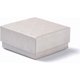 thumbnail image 1 of Cajas de cartón para joyas, cajas de regalo de papel blanco, cuadradas, vacías, con esponja negra en el interior, para collares, pendientes y anillos., 1 of 3