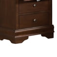 thumbnail image 2 of Benzara Wooden Night Stand With Hidden Drawer, Cherry Brown, 2 of 5