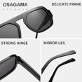 thumbnail image 4 of WWS-Retro Square Flat Top Aviator Sunglasses for Women Men, 4 of 4