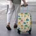 thumbnail image 3 of Beige Toned Dinosaur and Palm Tree Pattern Luggage Cover Fashion Suitcase Cover Baggage Covers Fit 25-28 Inch Luggage (Go Travel), 3 of 5