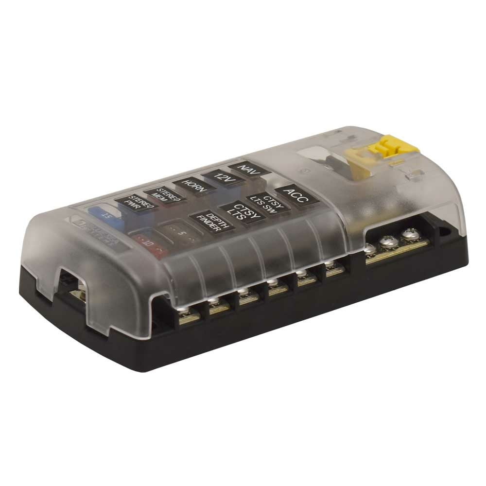 Blue Sea Boat Fuse Block 5026 | w/ Cover ST Box 12 Circuit
