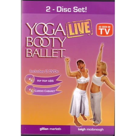 Yoga Booty Ballet Live 2 DVD set: Hip Hop Abs & Cardio Cabaret