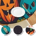 thumbnail image 4 of Halloween Colorful Jack Lanterns Round Fitted Tablecloth with Elastic Edge,Dining Table Cover Waterproof,Outdoor Round Tablecloth for Camping,Dining,Indoor and Outdoor, 4 of 7