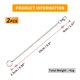 thumbnail image 4 of 2 Pcs 25cm Chain Length Silver Tone Metal Key Ring Keychain w Clip Hook, 4 of 7