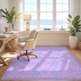 thumbnail image 3 of Design&I 5'x7' Ultra Soft Area Rug, Aesthetic Scale Stripe Cute Bubble Cluster Motif Purple Mermaid Refined None Fluffy Washable Non Shedding for Bedroom Living Room Home Office, 3 of 7