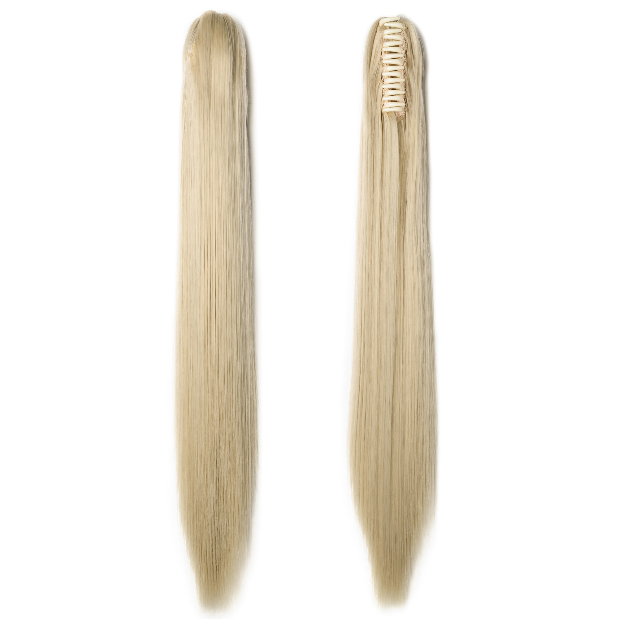 Snoilite 18"21" Claw Clip on Ponytail Real Long Pony Tail Clip in
