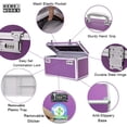 thumbnail image 4 of Locking Box with Portable Storage Case, 38x 22x 24cm, Childproof Medicine Organizer with Combination Lock, Lockbox for Important Documents & Meds, Secure Cash, ID Documents (PURPLE), 4 of 7