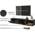 thumbnail image 5 of HomeStock Artisanal Abode Floating TV Stand, TV Stand up to 75 inch TV, Floating TV Stand Wall Mounted, Floating Entertainment Center, Floating Shelf for Under TV, Floating TV Console-Color:Black, 5 of 6