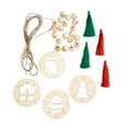 thumbnail image 2 of Fun Express DIY Unfinished Wood Christmas Bead Craft Kit - Makes 3, 2 of 2