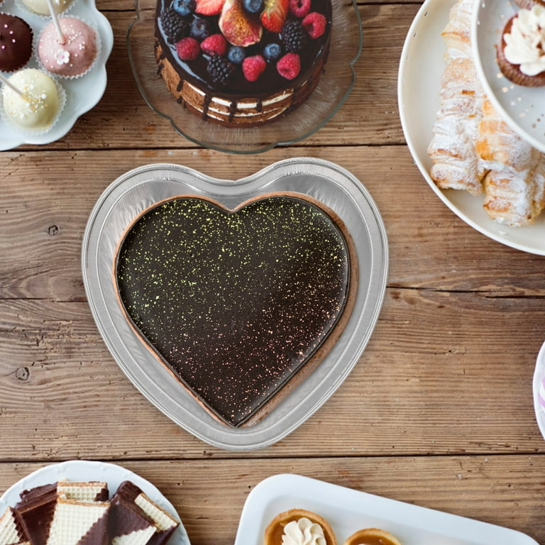 20 Pcs Red Ramekins with Lids Baking Supplies Heart-Shaped