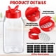 thumbnail image 3 of Frascos de plástico para especias Mifoci, paquete de 28 unidades, 475 ml, con tapa para coctelera, color rojo, 3 of 7