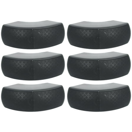 (6) Rockville WET-D4 Black Indoor/Outdoor Commercial/Restaurant/Bar 70V Speakers
