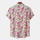 thumbnail image 5 of Camisa de playa de manga corta hawaiana para hombre, camisas informales con botones de verano estampadas Pompotops oipoqjl25077, 5 of 9