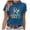 Navy, variant on Bibifish Womens Tees Autism Awareness Graphic Soft Cozy Regular Fit Crewneck Short-Sleeve Tees Summer Daily Party Stylish T-Shirts
