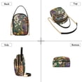 thumbnail image 3 of FORMRS Crossbody Bag for Women Quilted Travel Shoulder Cell Phone Purse with Chain Strap Handbag, White Floral Garden, 3 of 7