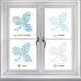thumbnail image 5 of 16 Sheet 4 Styles Leaf Window Clings Plant Rainbow Windows Decals Anti-Collision Static Glass Decal Sun Catcher Alert Stickers Reusable Non Adhesive Prismatic Film for Bird Strikes Decor, 5 of 9