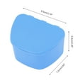 thumbnail image 4 of Unique Bargains 1 Pc Braces Box Portable Denture Cases Blue, 4 of 5