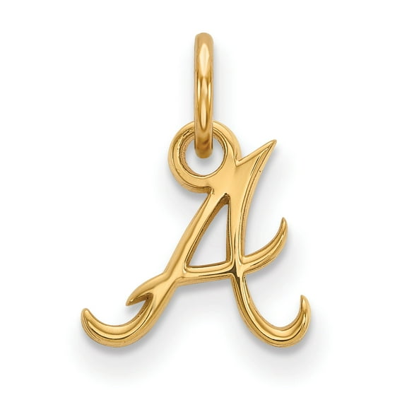 Women's Atlanta Braves 10k Yellow Gold Extra Small Pendant