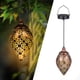 thumbnail image 2 of Farolillos solares decorativos para exteriores con diseño oriental, farol de metal con luz LED suave para decoración de terrazas y jardines, 2 of 7