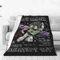 thumbnail image 1 of Manta de viaje de felpa suave de Buzz Lightyear para dormitorio, sala de estar, sofá, oficina, regalo para todas las estaciones para mujeres, hombres, niñas y niños, 1 of 7
