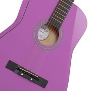 Ashthorpe 38-Inch Beginner Acoustic Guitar - Purple, Complete Starter Kit with Gig Bag, Extra Strings, Strap, and Lessons