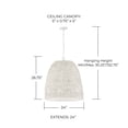 thumbnail image 3 of 3 Light Pendant In Coastal Style-26.75 Inches Tall And 24 Inches Wide-Matte Black Finish    -Traditional Installation Capital Lighting 347533Mb, 3 of 7