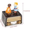 thumbnail image 1 of Music Box, Retro Radio Shape with Nice Storage for Dolls Gift for Valentine's Day Wedding, 1 of 4