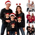 thumbnail image 1 of SGMVNU Chandails de Noël Assortis pour la Famille, Col Rond, Manches Longues, Chandail de Fête Xmas, Hauts à Enfiler, Adultes, Femmes, Hommes, Enfants, Garçons, Filles (Maman, Rouge, G), 1 of 7