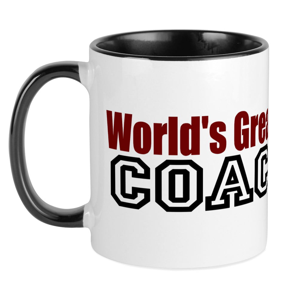 CafePress - World's Greatest Coach Mug - Ceramic Coffee Tea Novelty Mug Cup  11 oz 