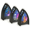 thumbnail image 2 of Deago 3 Pack Halloween LED Lantern Lights Flameless Candle Portable Pumpkin Skeleton Witch Decorative Lamp for Indoor Outdoor Halloween Decoration, 2 of 9