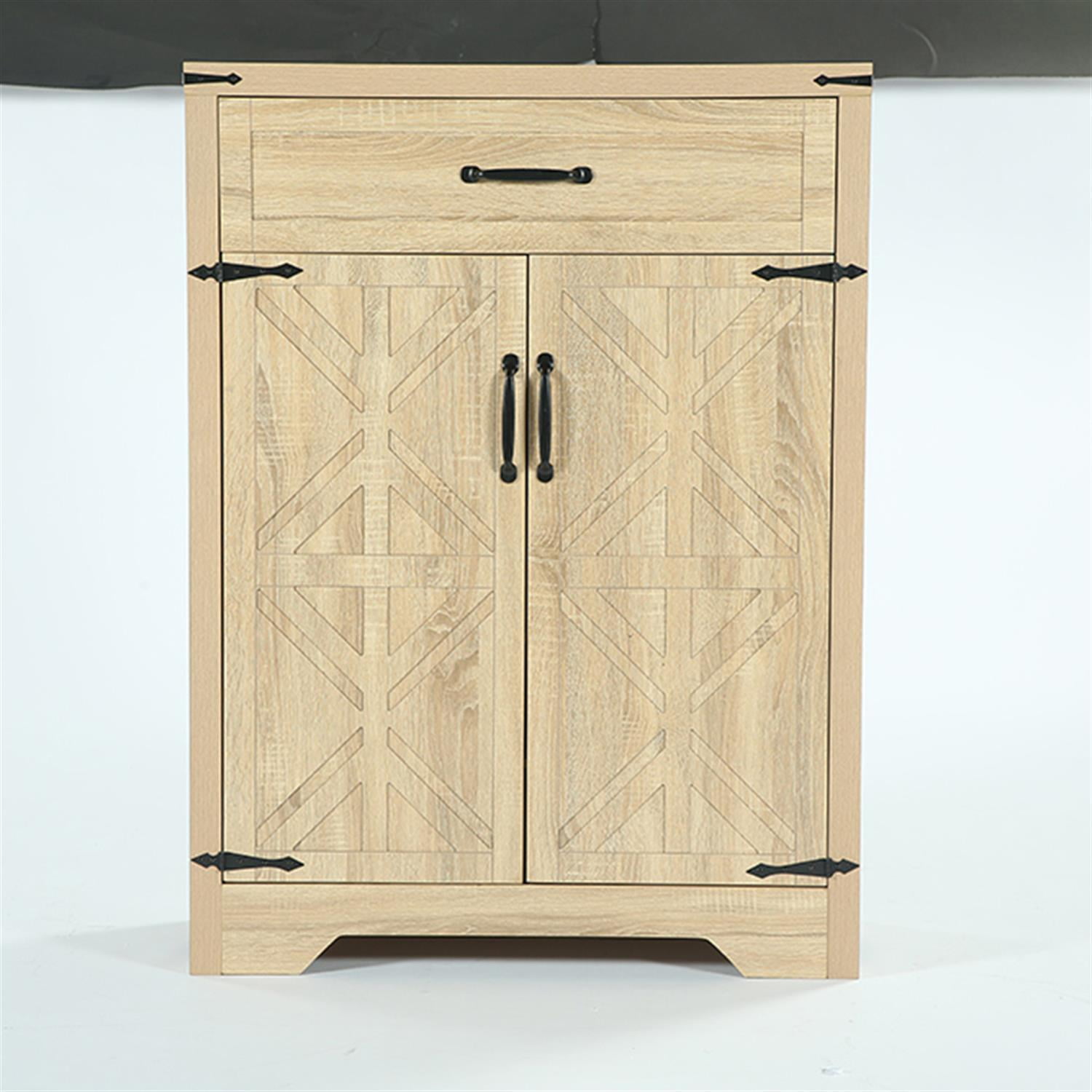 Demi Bonn 5-Tier Shoe Cabinet, Farmhouse Shoe Racks Entryway Storage Organizer for Home Living Room, Bedroom, Brown