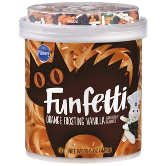3 pack) Pillsbury Funfetti Aqua Blue Vanilla Frosting, 15.6 oz Tub