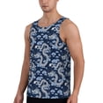 thumbnail image 2 of Easygdp Dragons Men's Tank Top, Sleeveless Muscle T Shirts, Breathable, Quick-Dry, Loose for Gym, Running, Fitness - XX-Large, 2 of 9