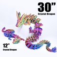 thumbnail image 2 of Dragón LOCYFENS impreso en 3D, cristal grande articulado de 76 cm, 2 of 7