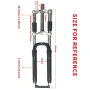 DONSP1986 Black Felt Faker Gas Bike Frame 3.4L & 36T Wide Crank & 26 Suspension Fork - Gas Motorized Bicycle