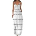 thumbnail image 1 of Pompotops Robes d'Été pour Femmes Décontractées Boho Imprimées à Cerceau avec Poches, 1 of 5