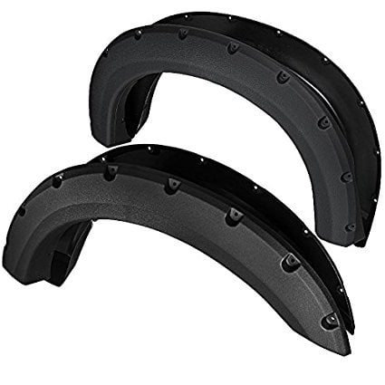 98 Ford F250 Fender - Rugged Texture Ford F250 F350 Bolt On Pocket Rivet Style Fender Flares 4PC