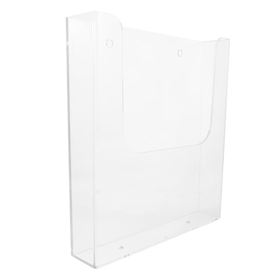 Raindrops Clear Acrylic Wall-Mounted Book and Pamphlet Organizer, 1 Pack, Holder for Home and Office Use