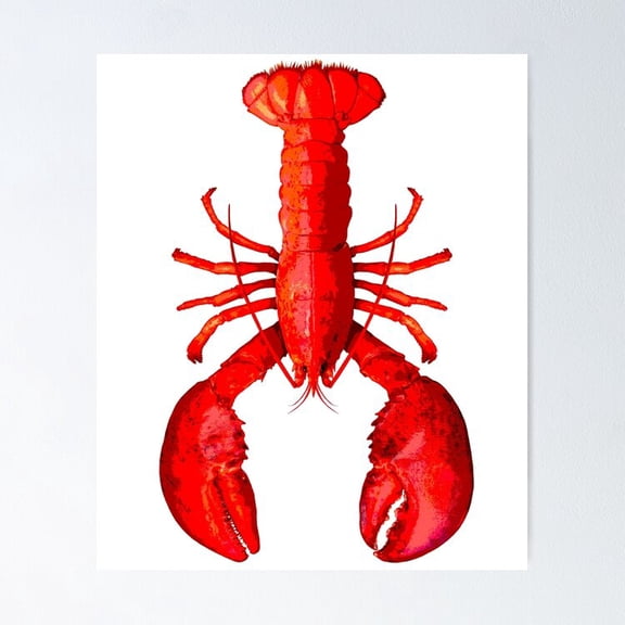 Poster Lobster - No Framed, Vintage Wall Art, Trendy Retro Print, Positive Quote Poster, Room Decor, Wall Art, Poster Only